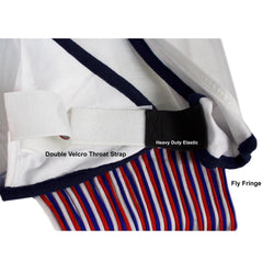 Derby Originals Reflective Safety Fly Mask nose fringe design keeps mask breathable while protecting the face