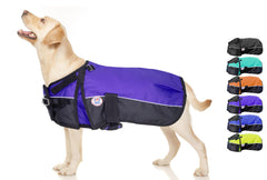 Derby Originals Ruff-Pup coat 22in purple keeps dogs warm during winter walks.