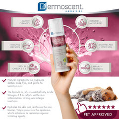 Dermoscent ATOP 7 Shampoo on a dog during bath for a cleaner, comfortable coat