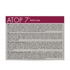 Dermoscent ATOP 7 spot-on liquid-drops closeup shows convenient dosing for dogs.