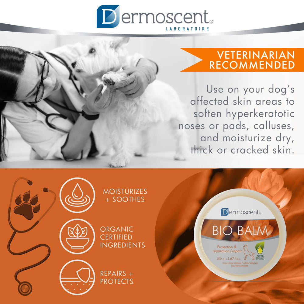 Dermoscent Bio Balm waterproof-protection suggests outdoor-proof paw care.