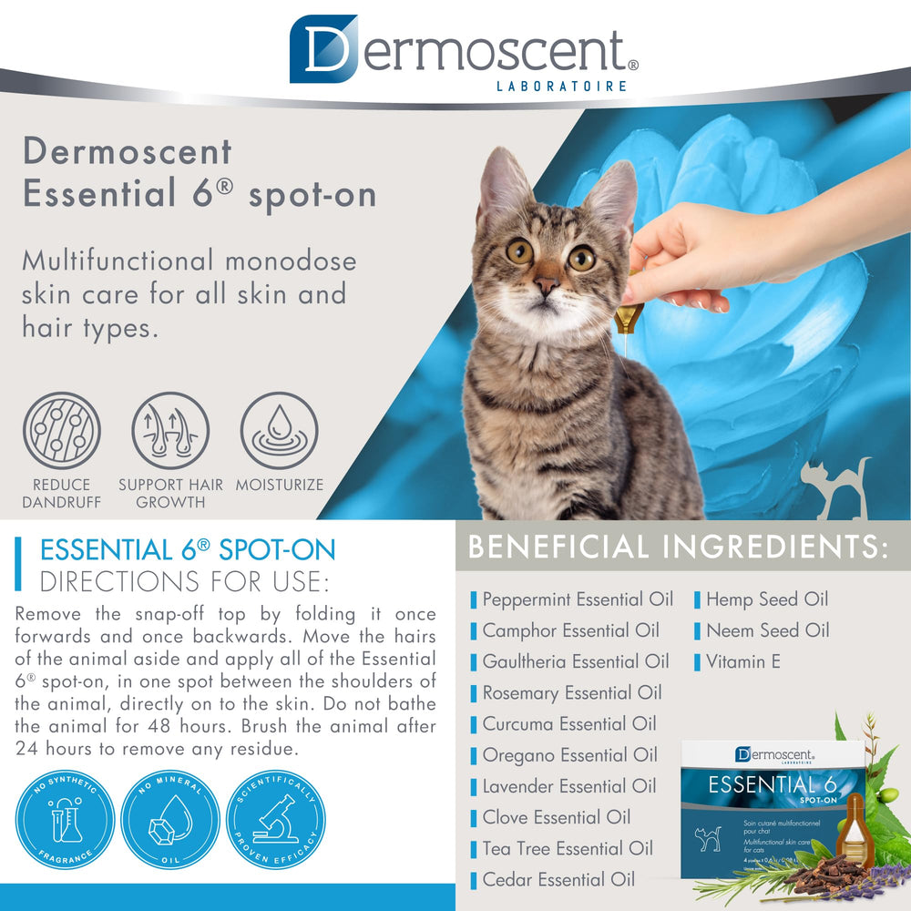 Dermoscent Essential 6 skin-coat-boost image suggesting improved coat condition