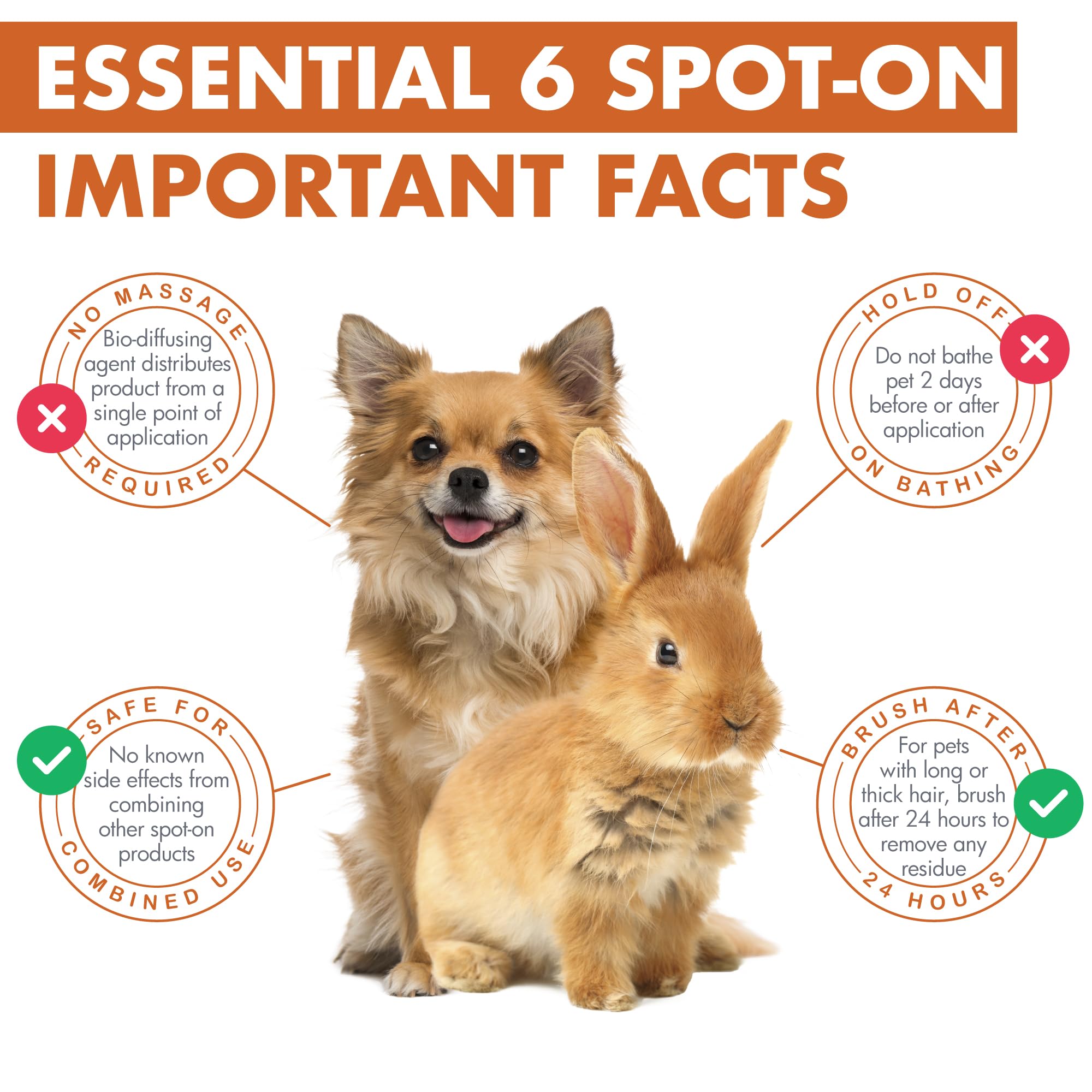 Dermoscent Essential 6 spot-on skin hydration effect visible on fur and skin.