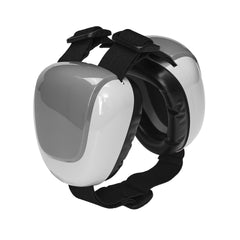 derYEP Dog Earmuffs GEN2 front view show compact noise protection for calmer outdoor outings.