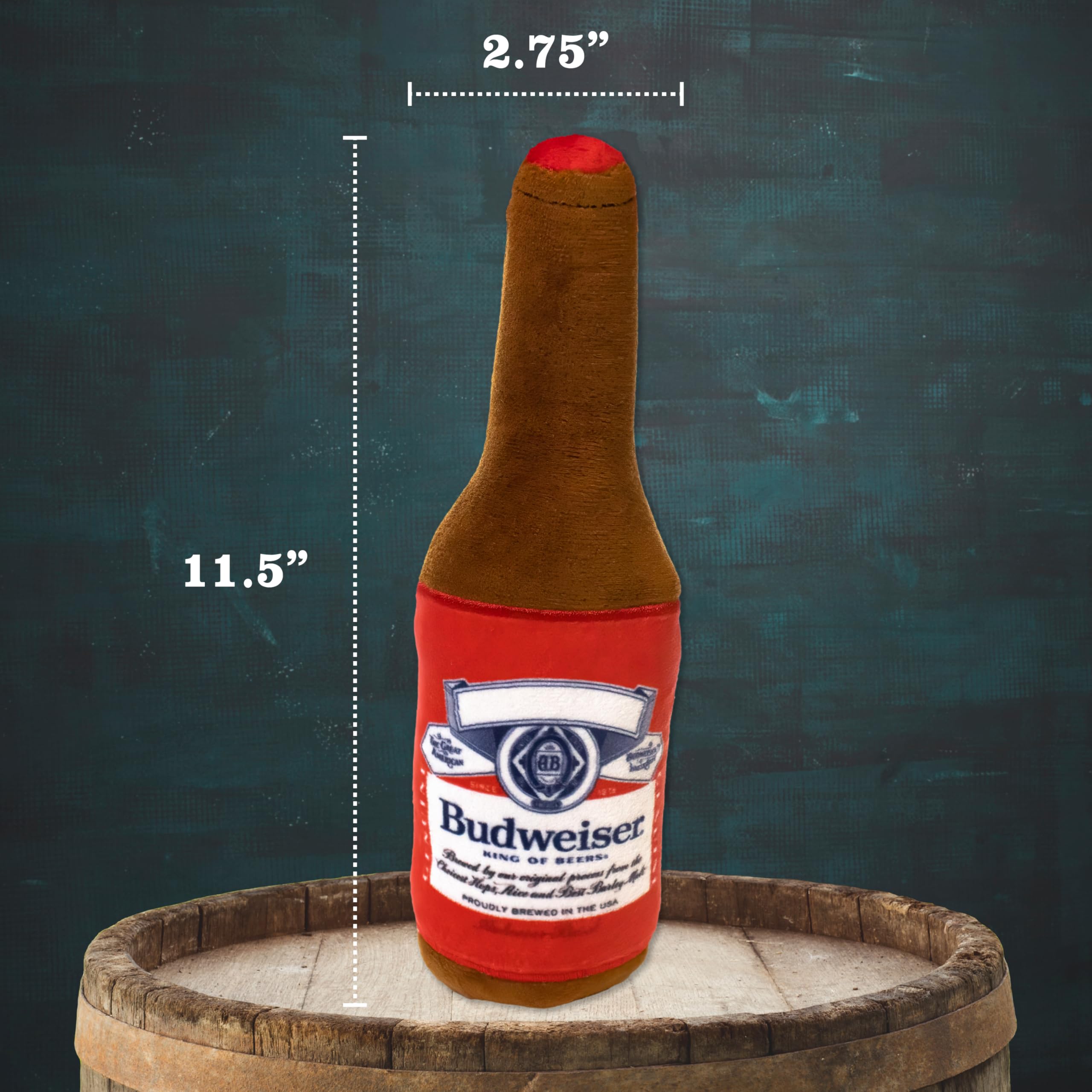 design LAB, Inc. Budweiser official beer dog toy doubles as a lighthearted gift.