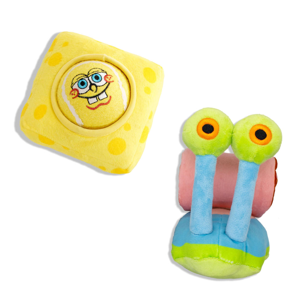 design LAB, Inc. SpongeBob-ball-nested-inside-shell image highlights nesting fun and fetch-ready play.