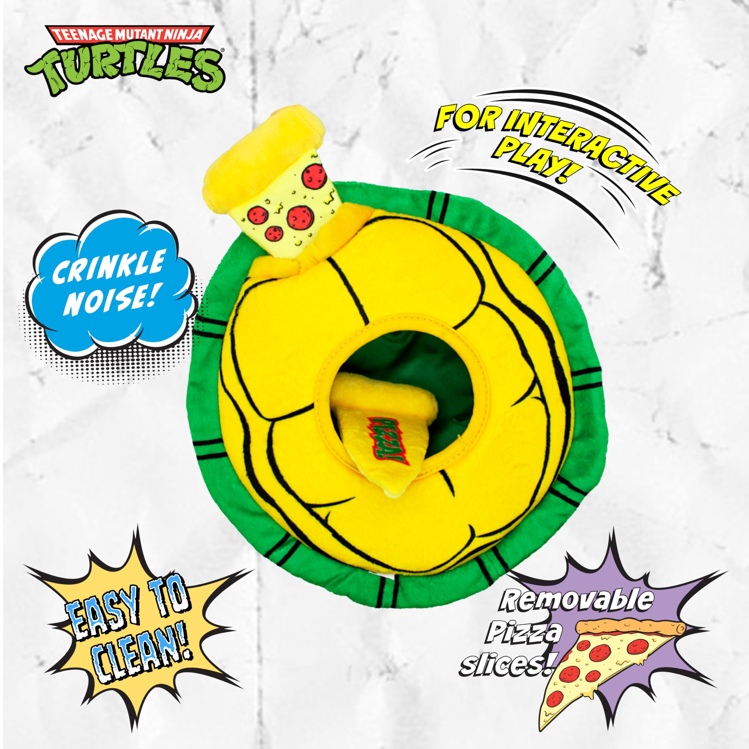 design LAB, Inc. TMNT pizza slices removable close-up for interactive squeaky fun.