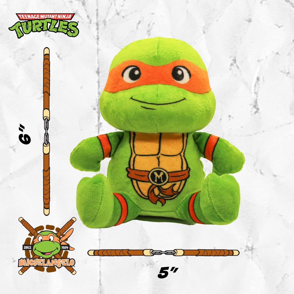Design LAB TMNT plush is easy to spot-clean after adventures.