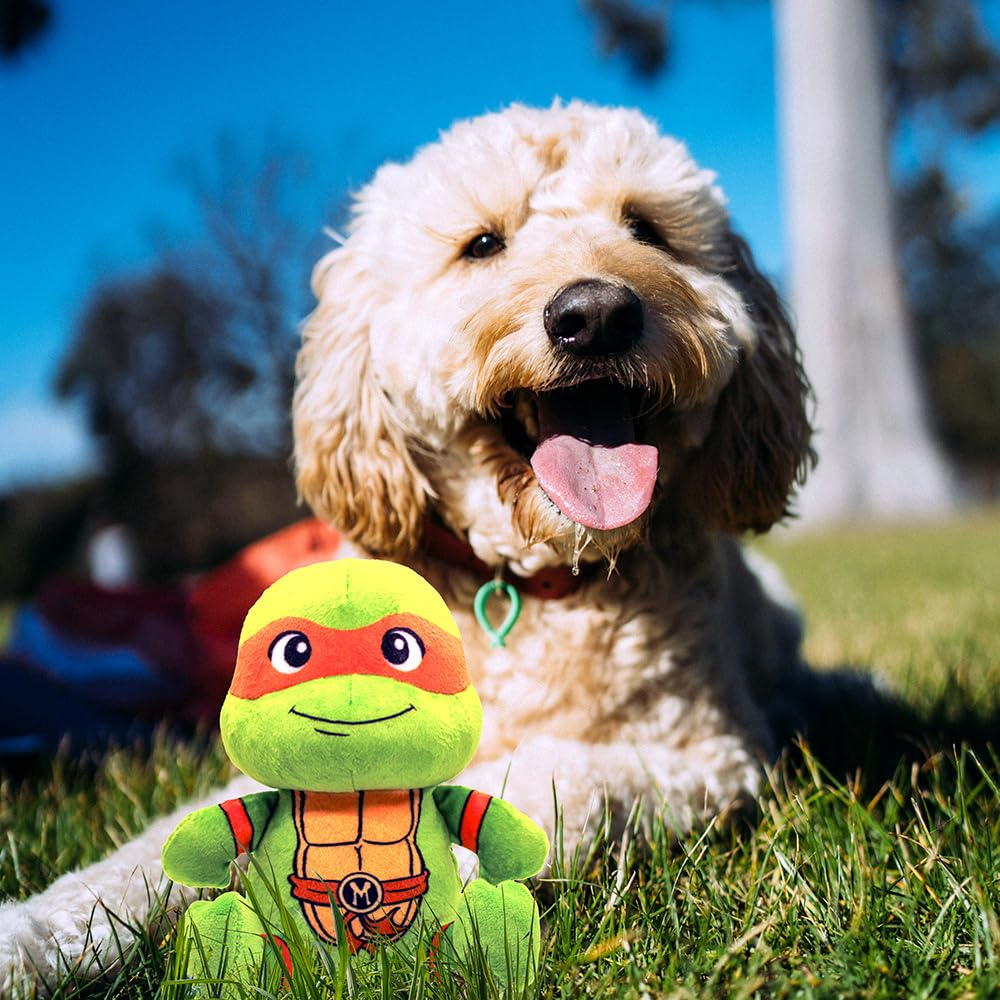 Design LAB TMNT Michelangelo plush makes a great gift for pizza fans.
