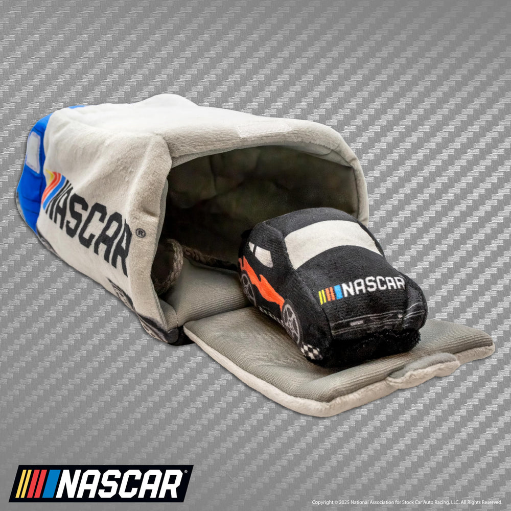 design LAB NASCAR official race car inside—plush toy boosts discovery-style fun