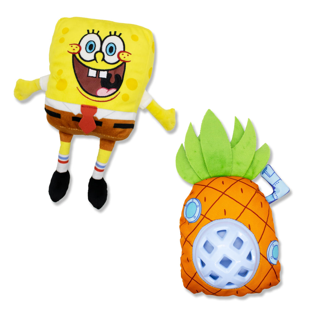 design LAB SpongeBob pineapple plush with squeaker and crinkle sounds