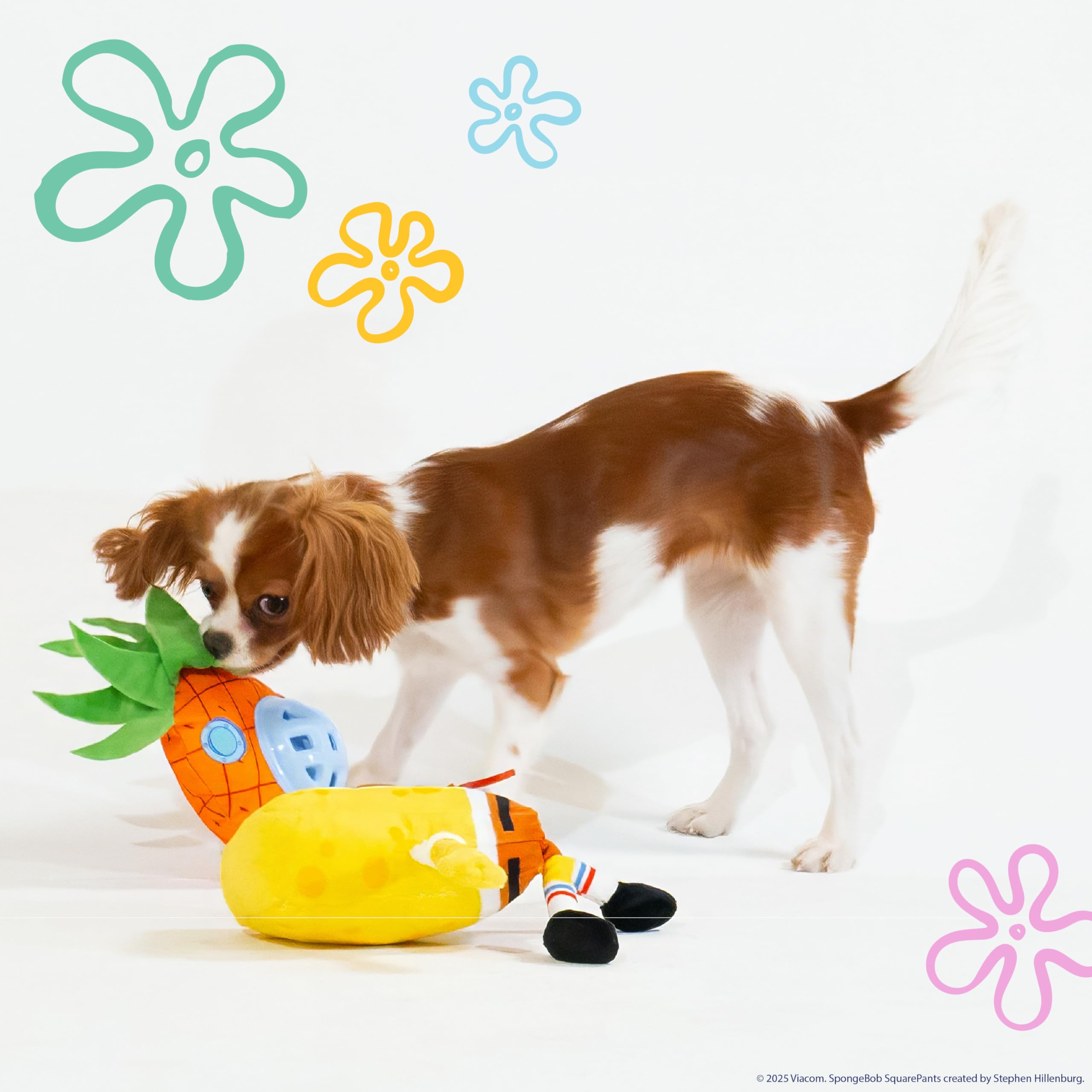 design LAB pineapple toy with cubby hole for treat hiding