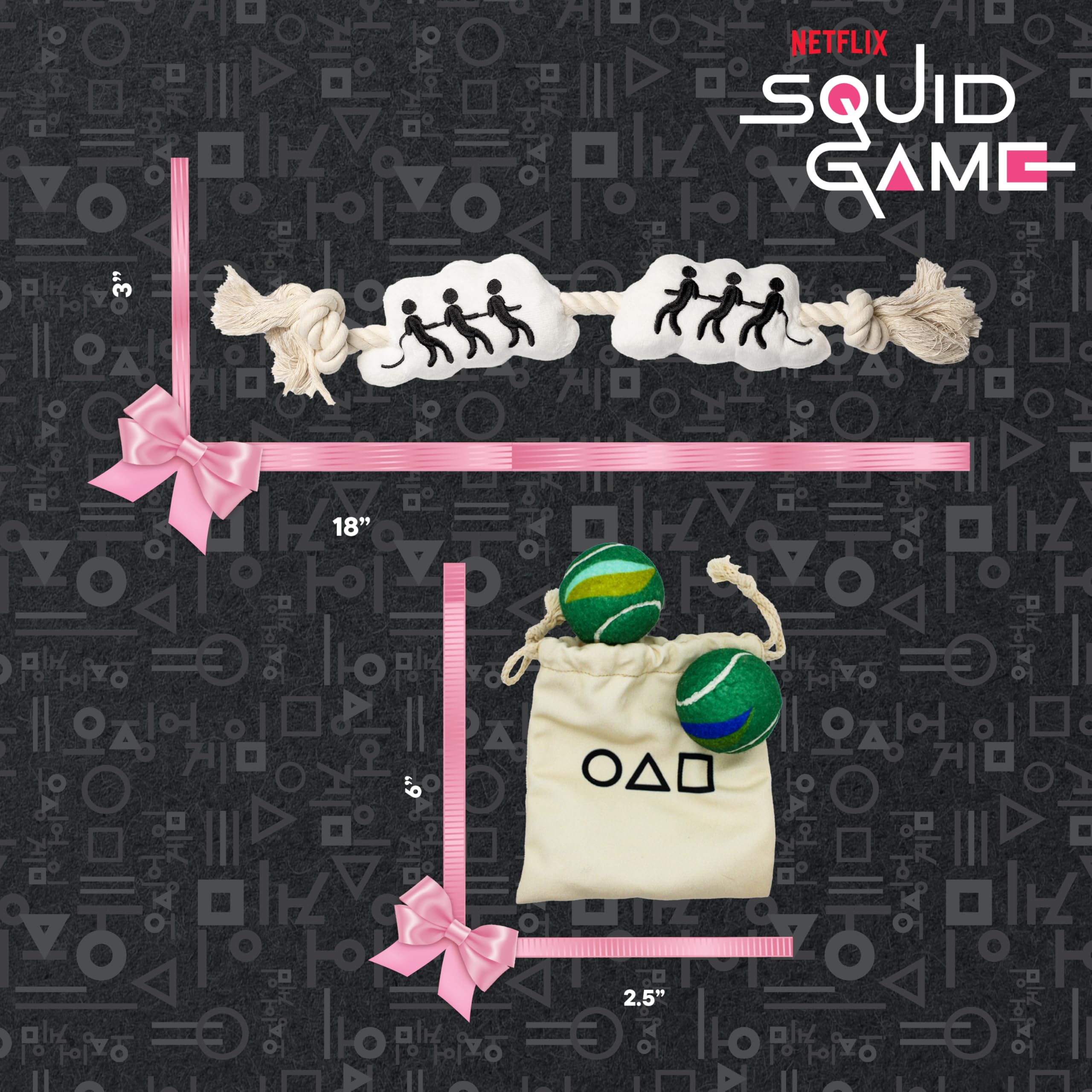 design LAB Squid Game durable squeaker toy for fetch