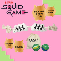design LAB Squid Game marble-style game toy for curious dogs