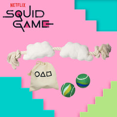 design LAB Squid Game Tug of War set for durable dog play