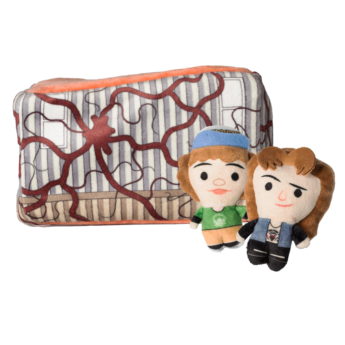 Design LAB Stranger Things Dustin Eddie nesting dog toy for durable indoor play.
