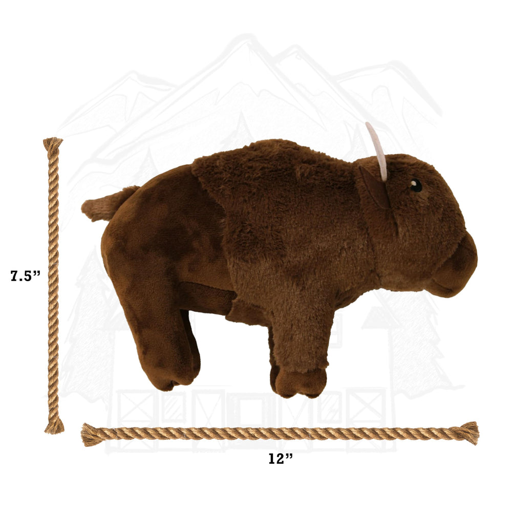 design LAB Yellowstone bison plush toy packaged as a ready gift