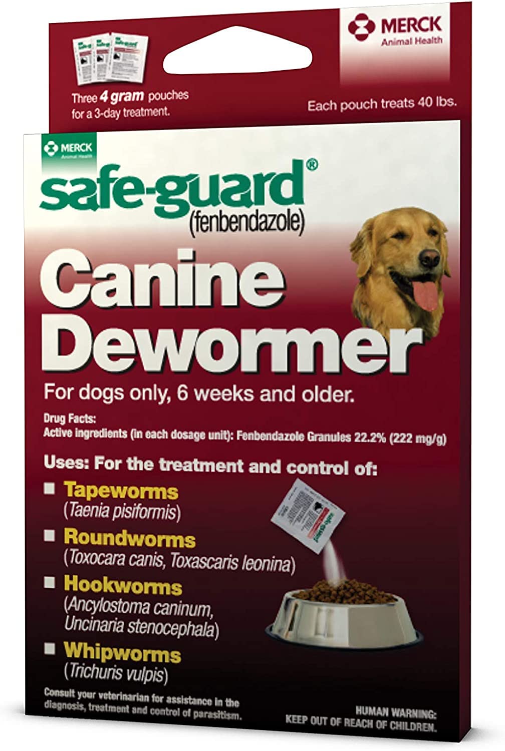 Dog Dewormer Canine: desparasitante 8en1 para perros grandes, uso seguro y práctico