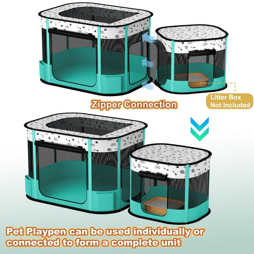 DESELL detachable litter area design for odor separation and flexibility