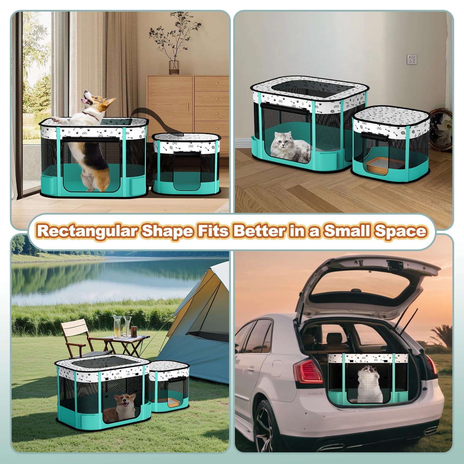 DESELL reinforced iron wiring and ventilation for pet monitoring