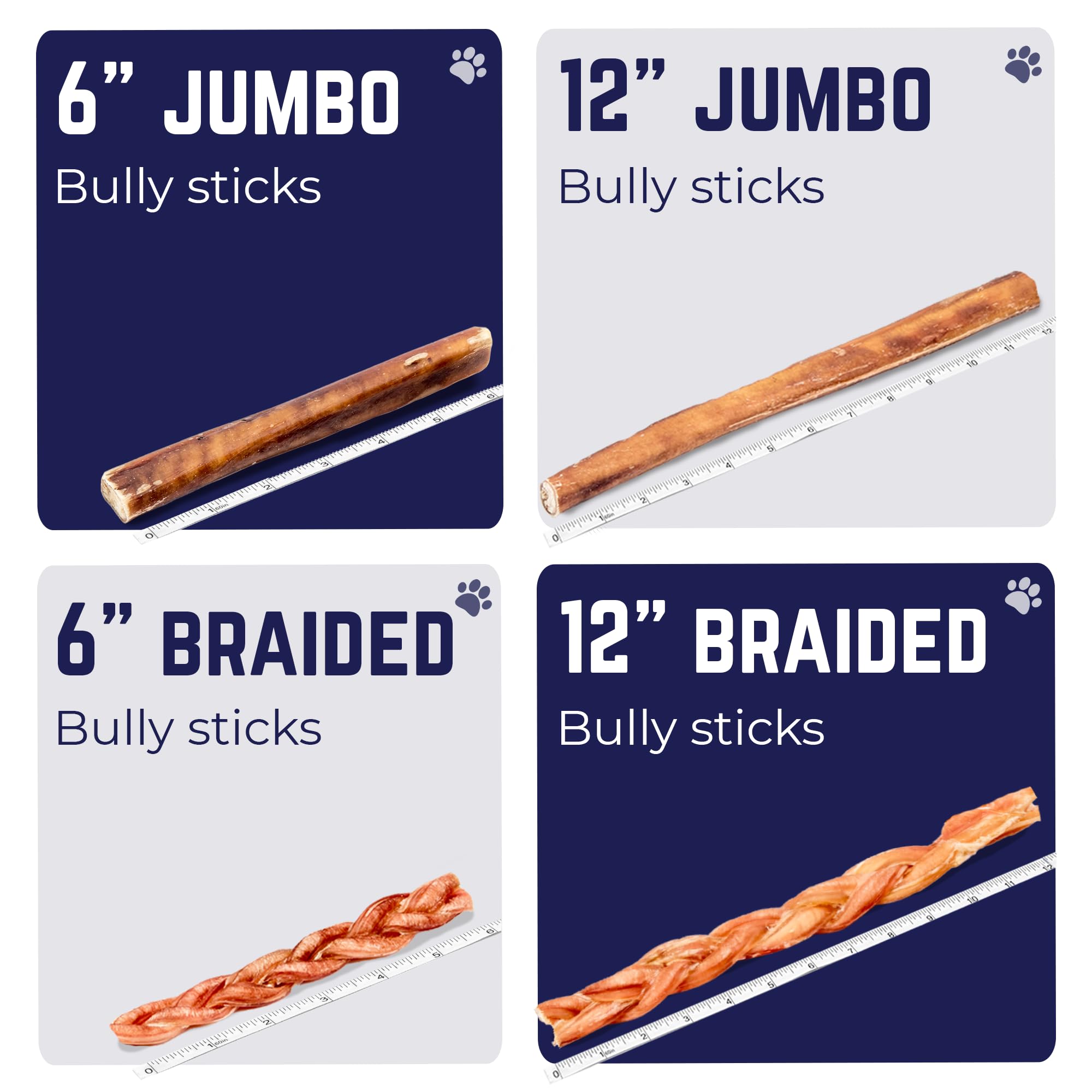 Devil Dog Pet Co jumbo bully sticks puppy-teething-friendly chew