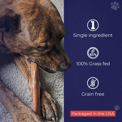 Devil Dog Pet Co. Bully Sticks are grass-fed beef with a single ingredient.