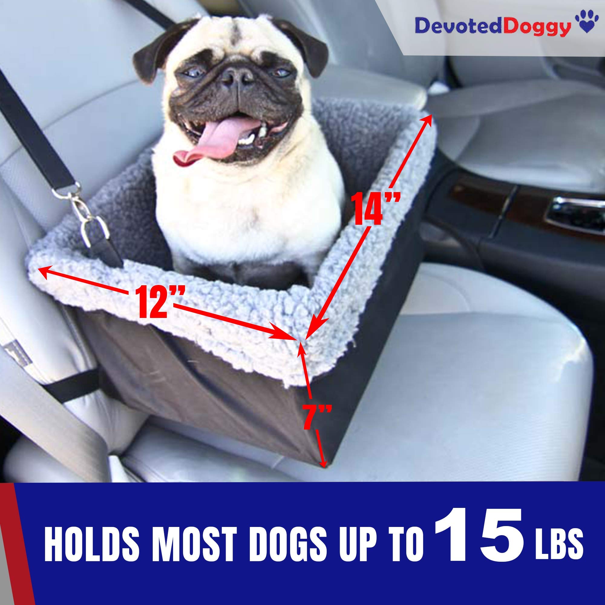 Devoted Doggy Deluxe metal frame provides sturdy support for small dogs.