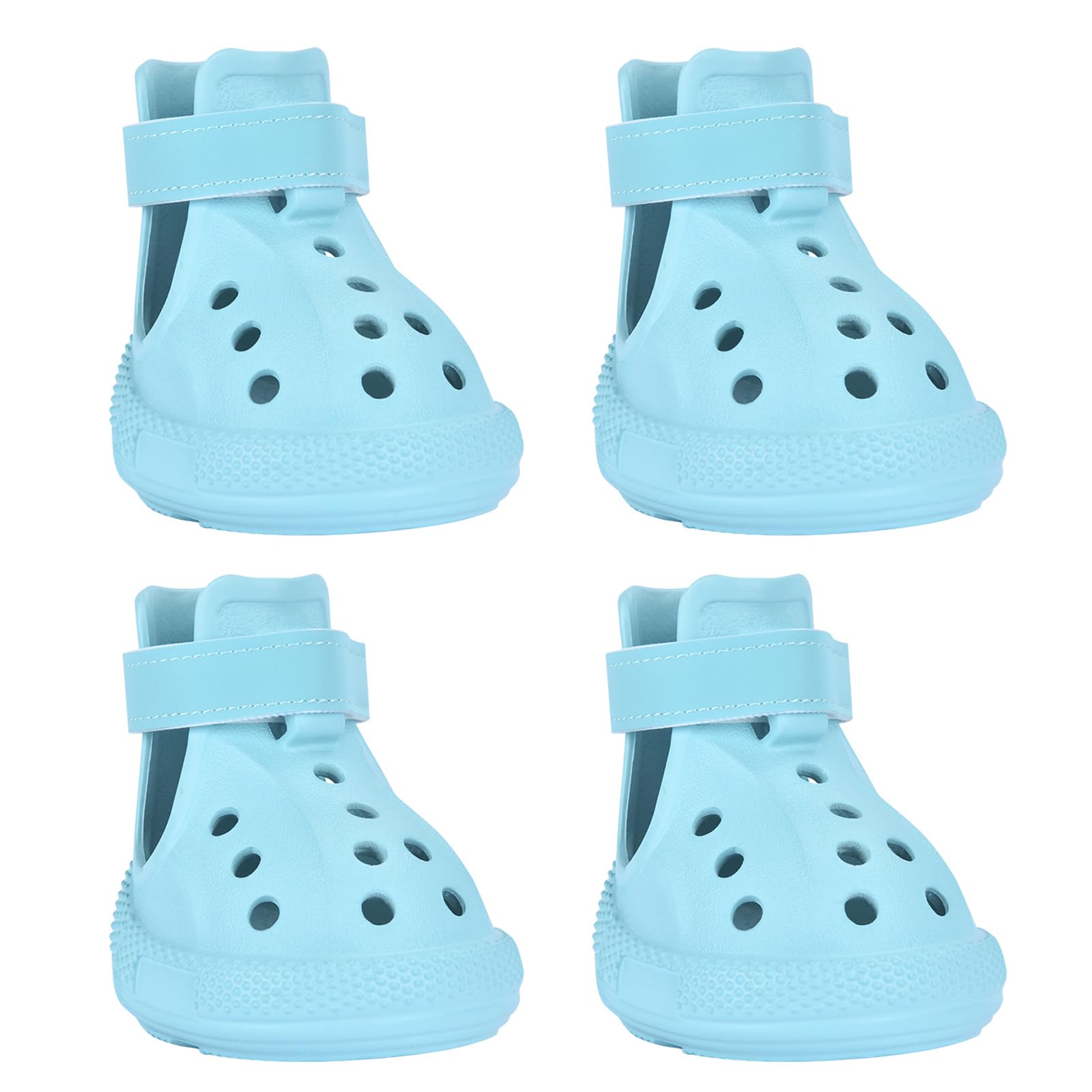 DEWVIE dog shoes with blue adjustable Velcro for secure daily walks.