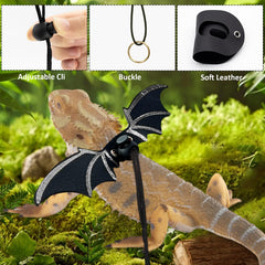 Dexspoeny lizard costume batwing design makes outings playful and visible