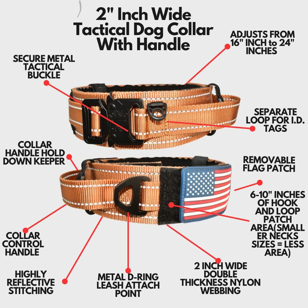 DEZIZEUSK9 collar handle closeup showing control during walks