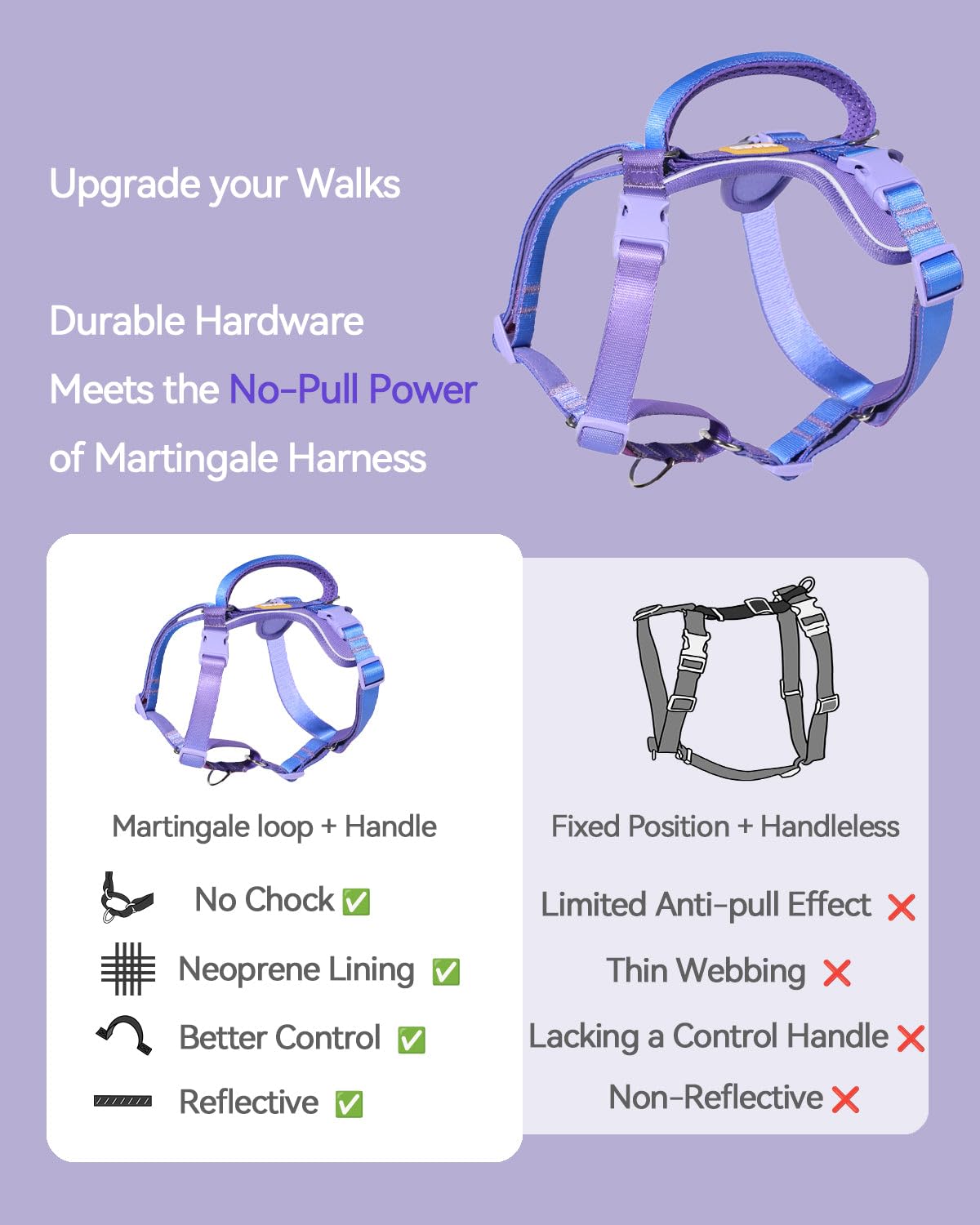 DF Freedom Reflective trim ensures high-visibility safety on early morning or evening walks.
