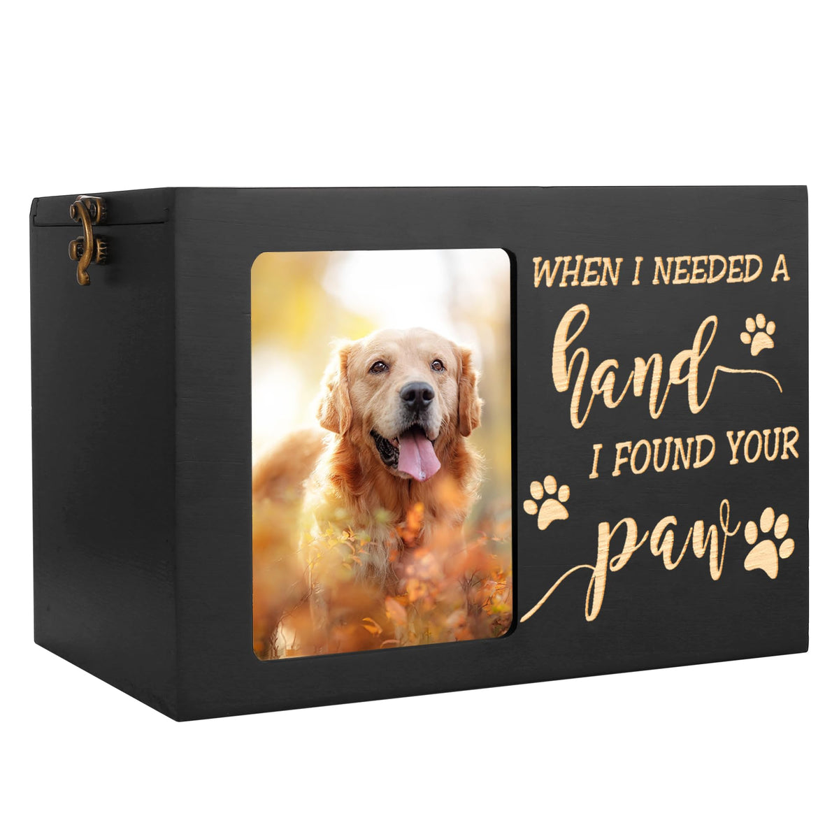DGDCDV pet urn large front photo display preserves memories beautifully