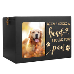 DGDCDV pet urn large front photo display preserves memories beautifully