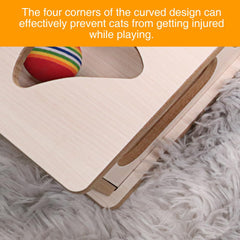 DI BI GRAMAS Cat Interactive Box Puzzle Toy side holes illustrate varied play rules for hunting-like engagement
