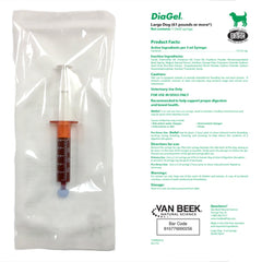 DiaGel application-scene shows easy, at-home administration for canine digestive comfort.