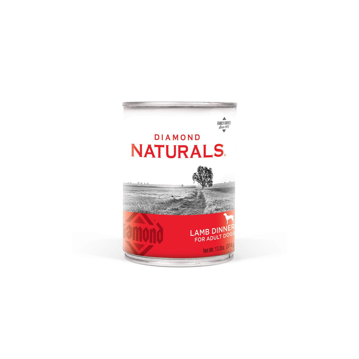 Diamond Naturals Lamb Dinner can for dogs—protein-rich meal to support lean muscles
