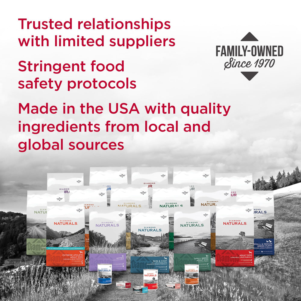 Diamond Naturals made in USA badge image communicates quality ingredients from trusted sources.