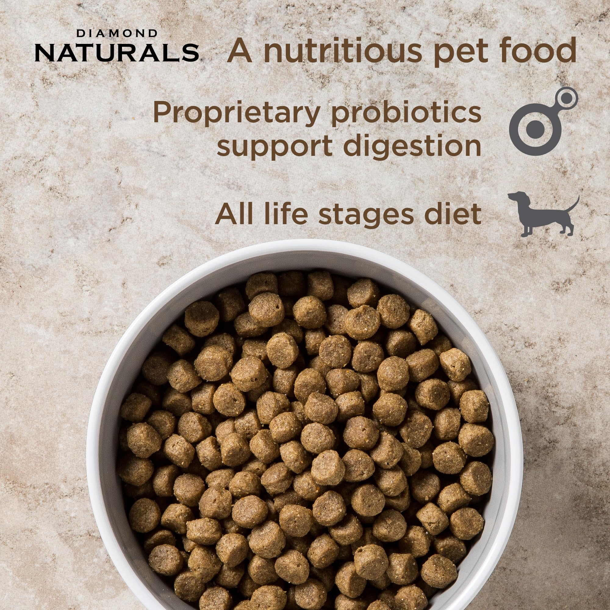 Diamond Naturals probiotics highlight K9 Strain for digestion support
