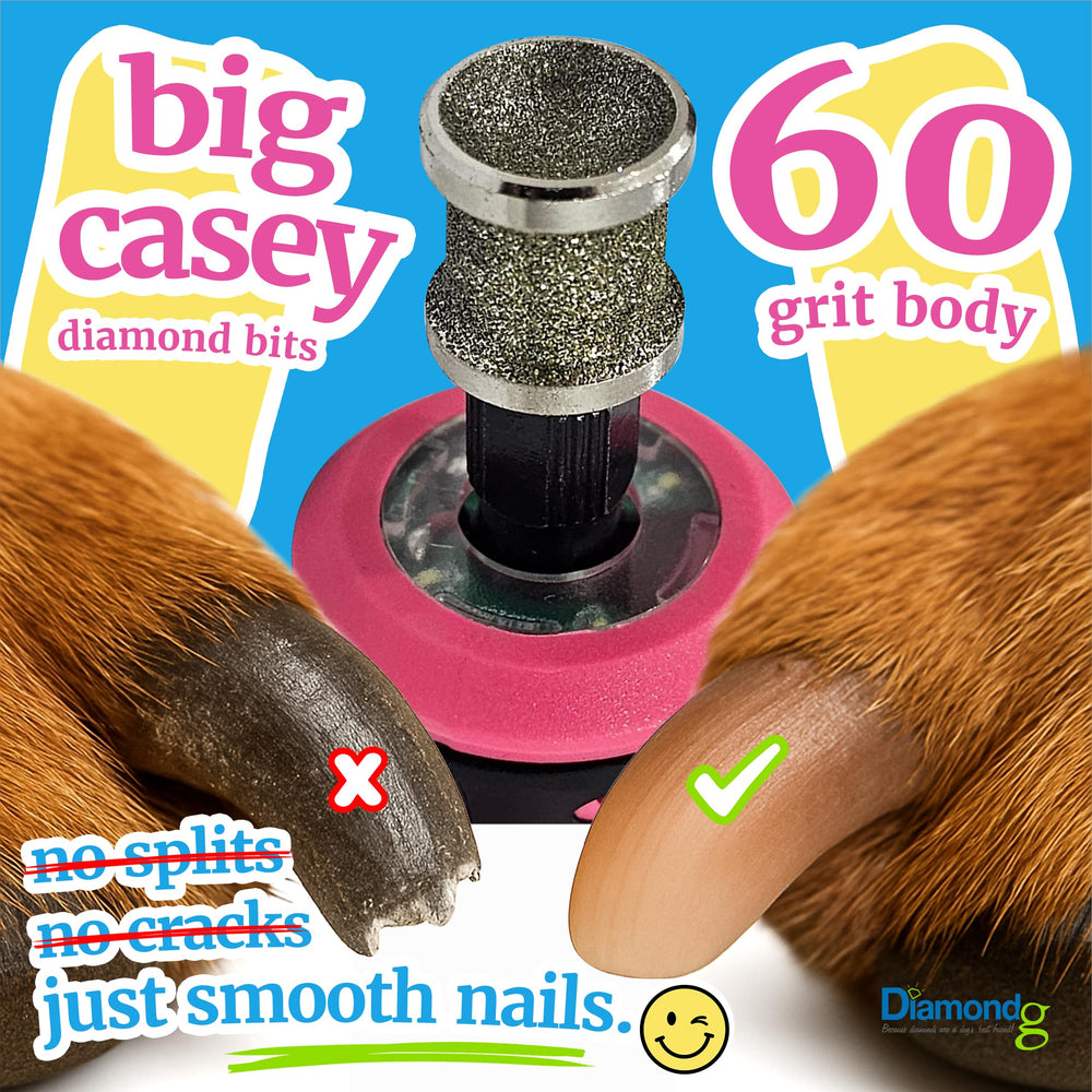 Diamondg 120 grit polishing bowl for smooth nail edges during grooming