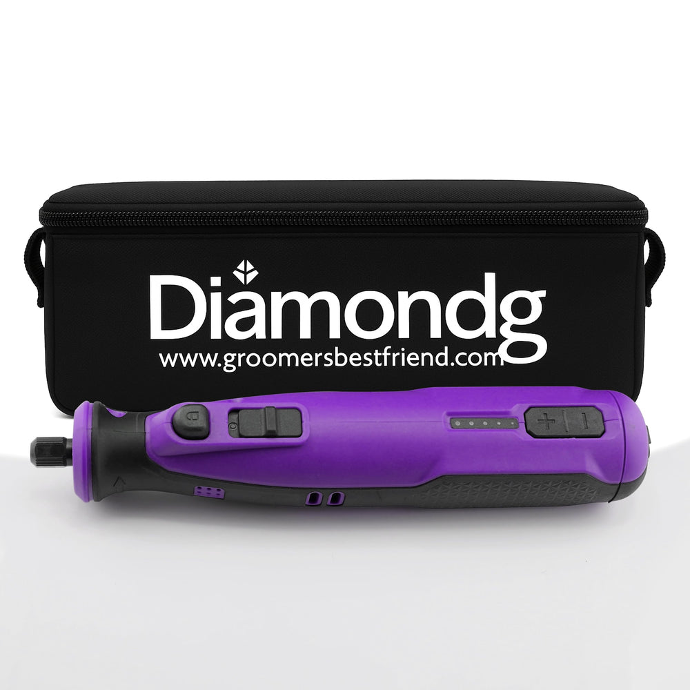 Diamondg cordless dog nail grinder with LED tip for precise trimming and safety