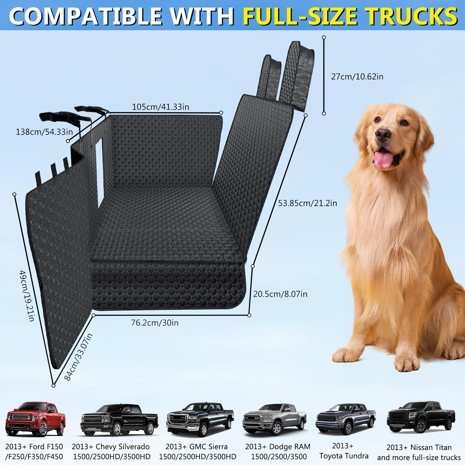 DIAMOOKY included leash keeps your dog safely in place