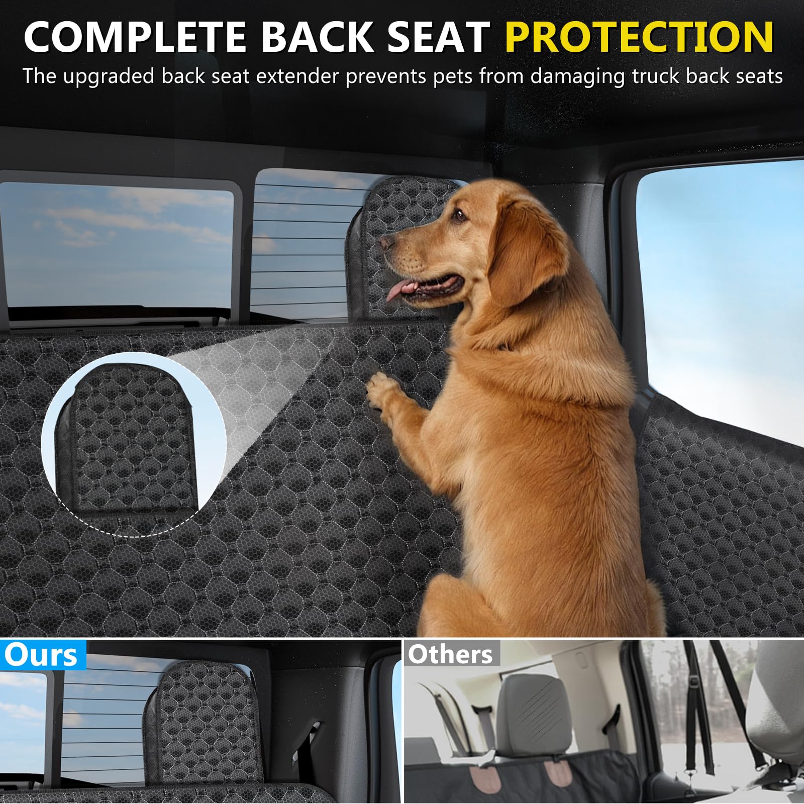 DIAMOOKY waterproof fabric layers protect seats during muddy trips