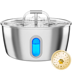 DIANU cat water fountain stainless steel body emphasizes durability and easy cleaning for pets.