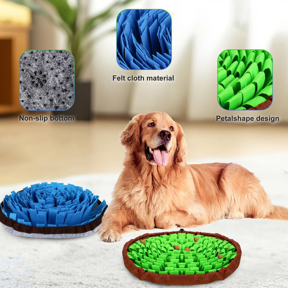 DiDiBirDi snuffle mat 17x17 inch size fits many small-to-medium pets.