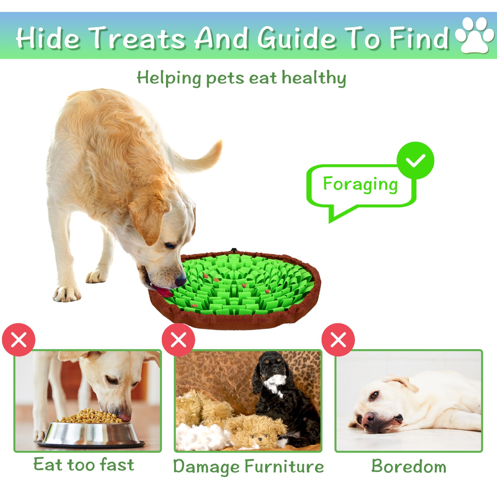 DiDiBirDi snuffle mat easy to clean for repeated use.