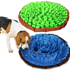 DiDiBirDi snuffle mat flower design invites foraging and treats for enrichment.