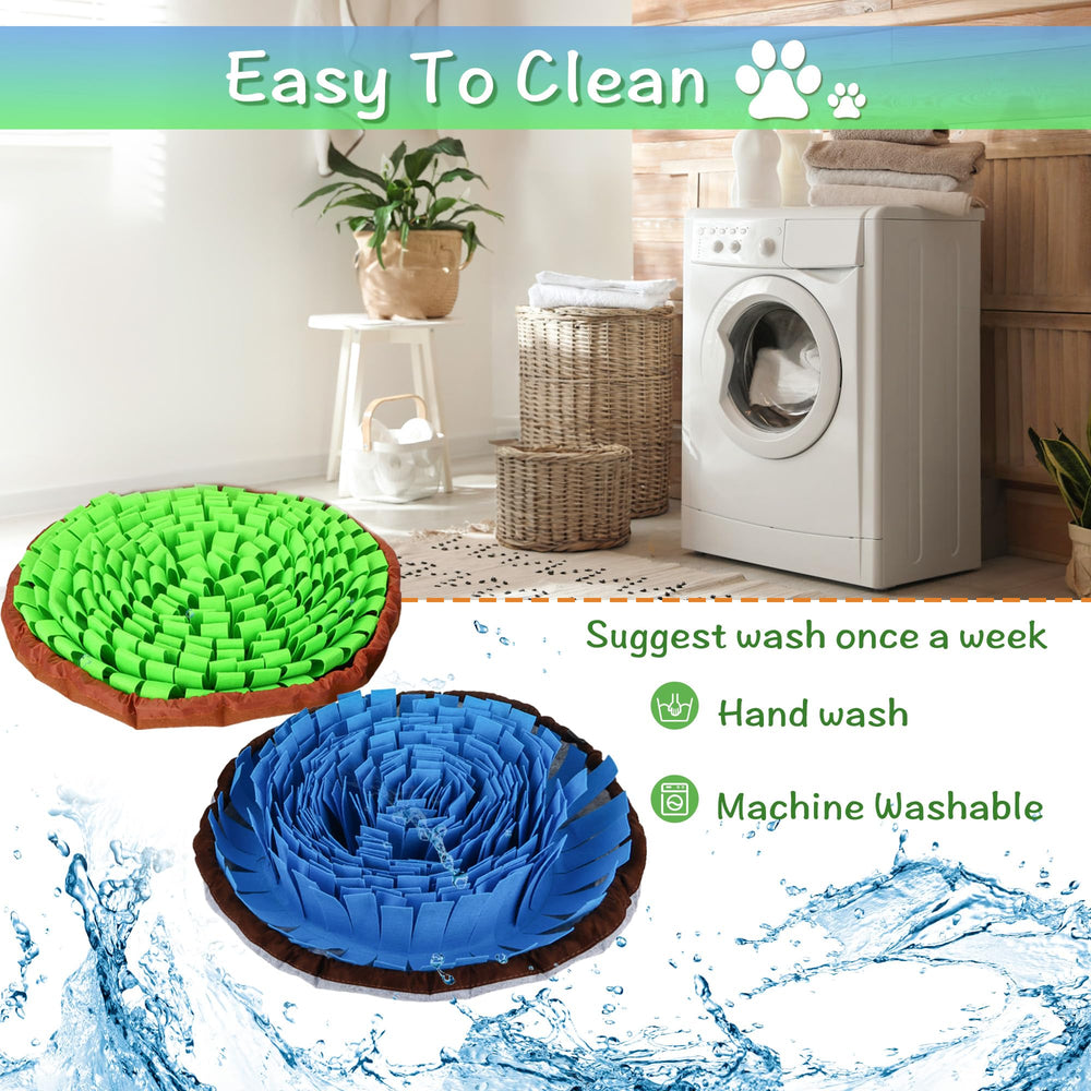 DiDiBirDi snuffle mat promotes mental stimulation through scent-based foraging.