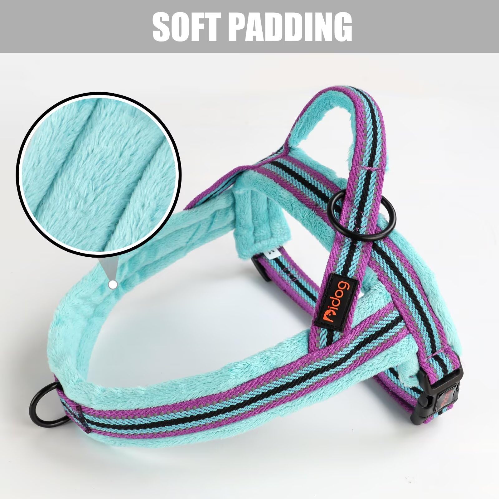 Didog harness front D-ring detail for controlled pulls