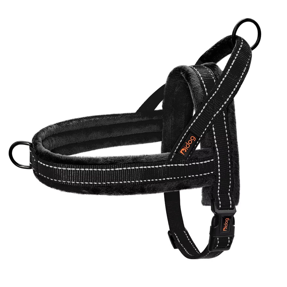 Didog soft flannel padded harness with front D-ring for no-pull training.