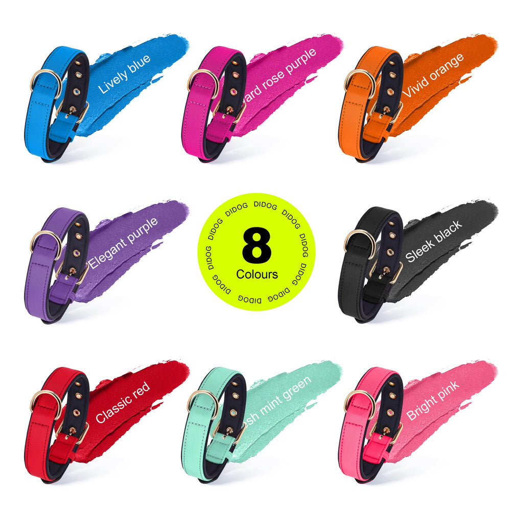 Didog blue padded interior close-up highlights breathable comfort for necks